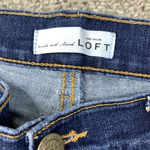 Ann Taylor LOFT Modern Bootcut Women's Jeans Size 28 Blue Denim - Picture 3 of 10